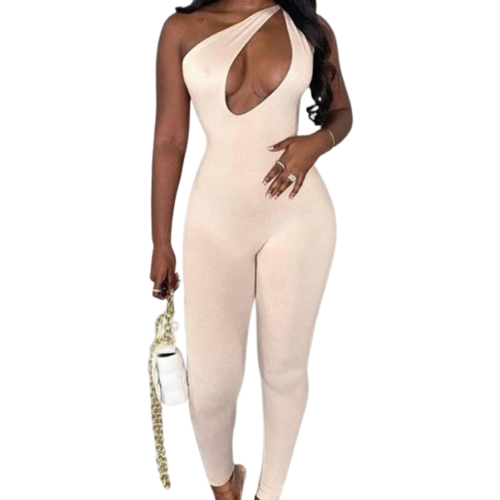 Asymetrical Halter Jumpsuit